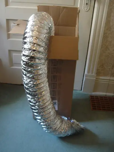 Duct Flexible foil duct, 6 inch diameter x 25 feet,  Qty 6, New, View more