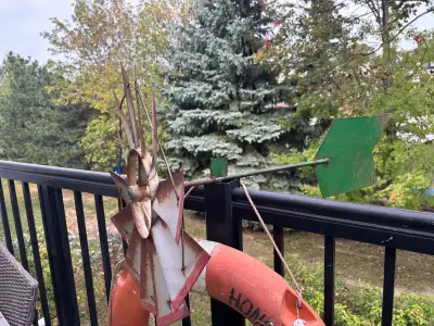 ️ METAL WINDMILL WEATHERVANE A heavy metal piece with plenty of rustic character! This windmill weat...