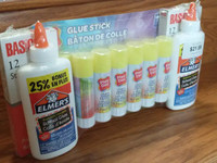 NEW (LOT of) School Glue, Glue Sticks and Red Pens