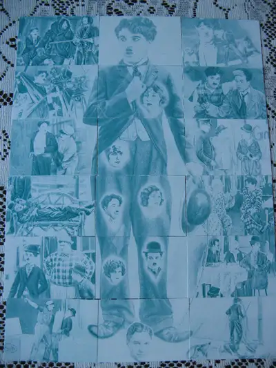 Charlie Chaplin cards puzzle, View more