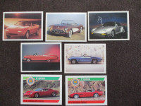 1991 et 1992 cartes (cards) Panini Voiture de rêve (Dreams Cars)