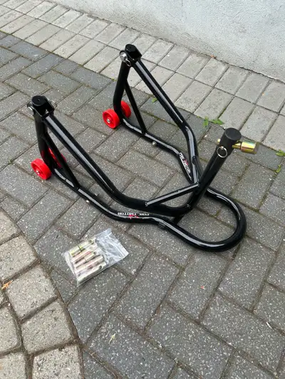 Selling a gently used motorcycle triple tree front end lift in new condition, works great, used once...