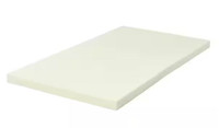 3 in. Bed Mattress in Beige Topper Air Cotton for All Night's Co