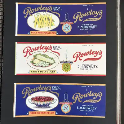 Original can labels 1929 Beans Succotash Set#1, View more