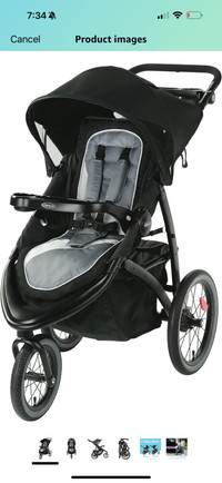 Graco FastAction Jogger LX Stroller, Drive