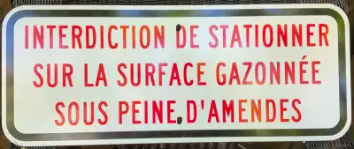 Pancarte métallique  INTERDICTION DE STATIONNER, View more