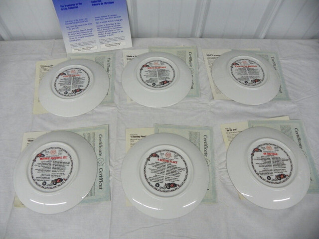 REDUCED - Treasures of the Arctic Joan Sharrock 6 Plate Set in Arts & Collectibles in Chatham-Kent - Image 3