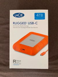 Lacie rugged usb-c 4TB Hard drive