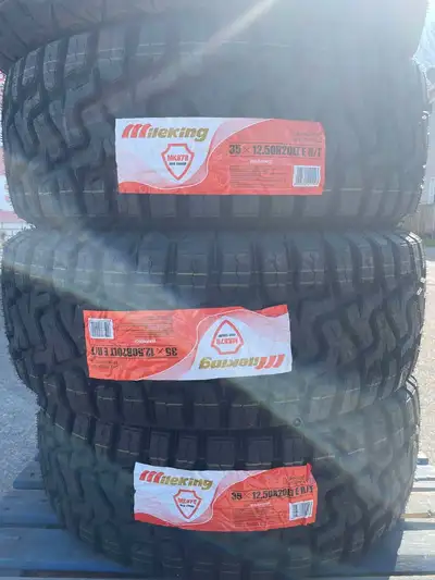 Brand new 35x12.5R20 tires for sale. We have 3 sets available (12 tires). They may be purchased indi...