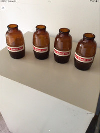 Vintage Empty Schmidt Beer Barrel Bottles