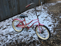 vélo rose / pink coaster bike age 7-9 ans