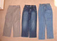 Youth Jeans, Shorts - 16, Men's Shirts - S, M, Jeans 29, 31,