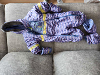 Girls 12mo one piece snow suit