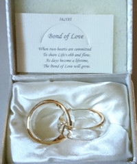 Bond of Love Messengers Interlocking Wedding Rings