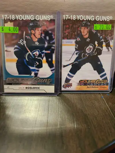 Jack Roslovic Young Guns hockey cards, View more