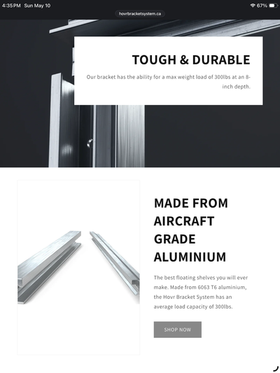 HOVR Floating Shelf Brackets, View more