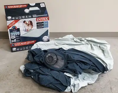 Intex Dura-Beam Deluxe Inflatable Queen Air Mattress, View more