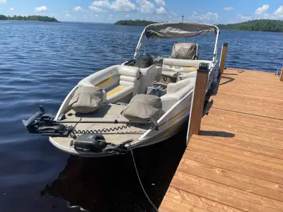 Princecraft Ventura 221 combiné pêche 2007 Moteur électrique 24 volts minn kota ipilot gps 9’’ avec...