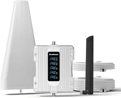 Amazboost Cell Phone Booster with LCD Display for House,  3G 4G, View more
