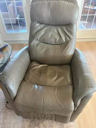 Leather-Leatherette recliner, View more