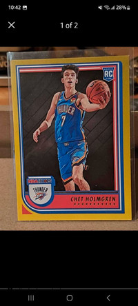 NBA Card- Chet Holmgren #232 Rookie Yellow Border