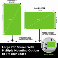 [USED] Valera Explorer 70 Inch Portable Green Screen Backdrop