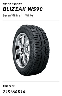 Pneus hiver Bridgestone Blizzak WS90