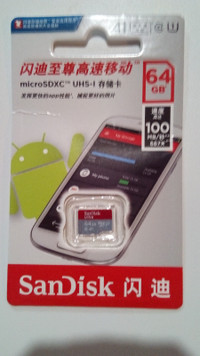Sandisk Micro SD Cards Class 10 U1, 64gb, 128gb