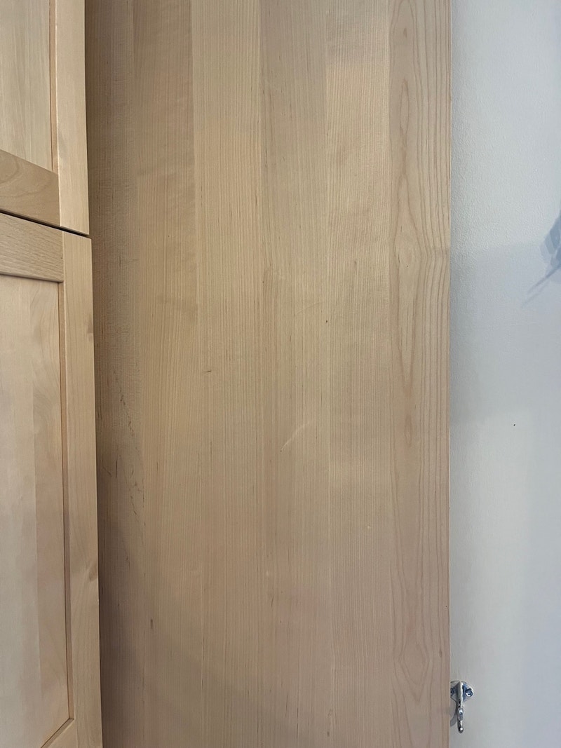 Ikea cover panel (birch) & Countertops City of