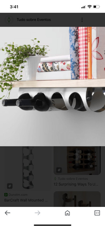 IKEA Stainless Steel 4 Bottle Wine Rack in Kitchen & Dining Wares in Edmonton - Image 3