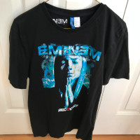 Eminem Recovery Women's Black Short Sleeve Shirt Size S
