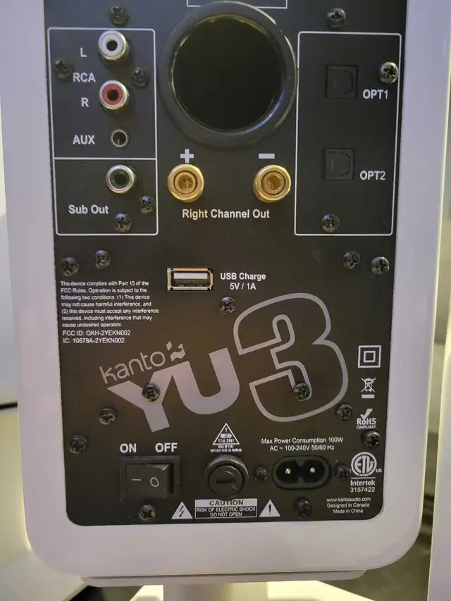 4" Kanto Speakers with 6" Subwoofer (YU3 & SUB6) in Speakers in St. Albert - Image 4