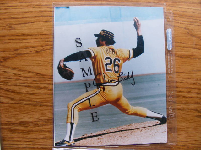FS: Jim Bibby (Pittsburgh Pirates) 8x10 Autographed Photo in Arts & Collectibles in London