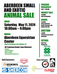 Aberdeen Small and Exotic Animal Tradeshow and Auction! 