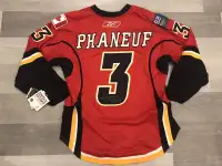 Signed Authentic Rbk Dion Phaneuf Calgary Flames Hockey Jersey