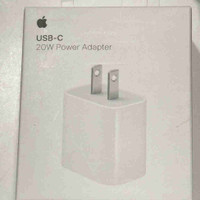 USB-C 20W adapter. Original Apple. Sealed