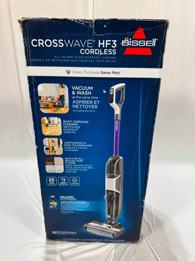 BISSELL CrossWave HF3 Cordless Multi-Surface Cleaner – Like New, View more