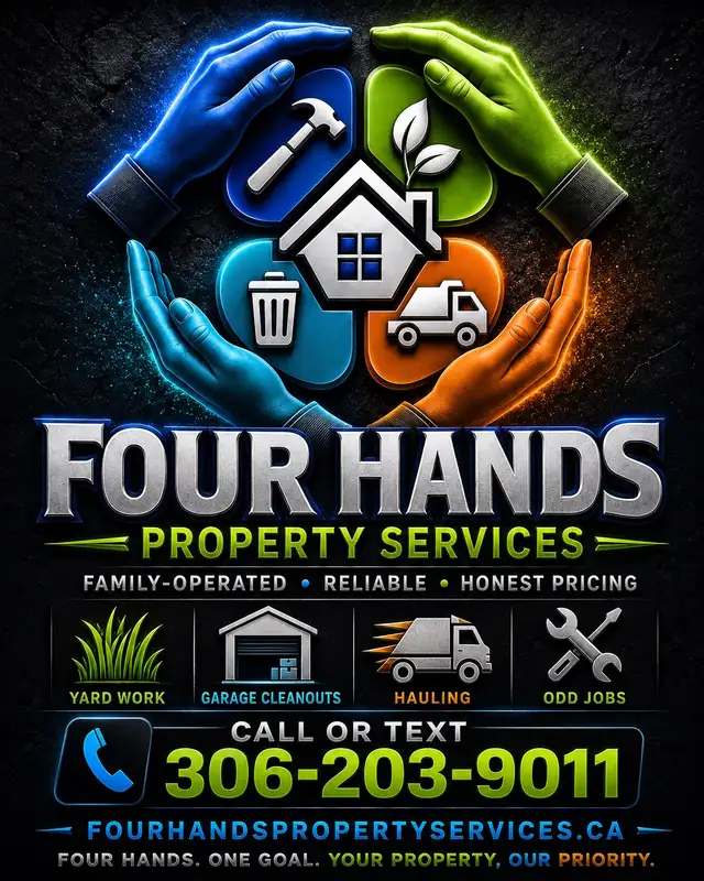 Four Hands Property Services - Property Maintenance, Yard Care, in Other in Saskatoon - Image 5