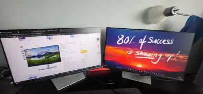 Lenovo M900 Desktop + 2 Monitors – Ready to Use Setup, View more