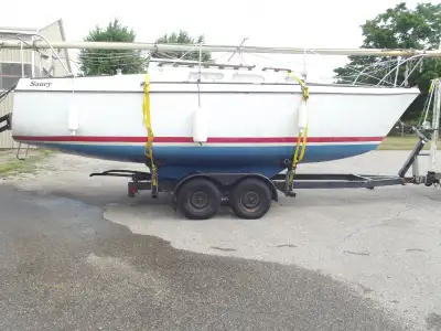 clean dry safe boat.tohatsu 9.8 0/B like new.cockpit o/b controls and lines.quick easy drop keel.mas...