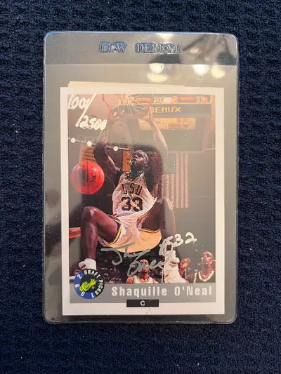 Signed Shaquille O'Neal LSU Card, View more