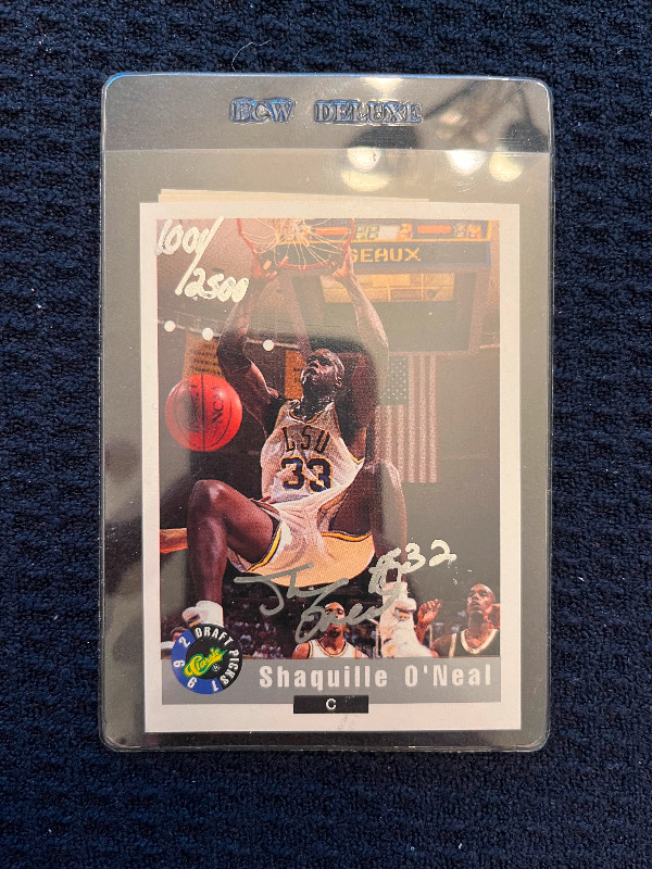 Signed Shaquille O'Neal LSU Card in Arts & Collectibles in St. John's