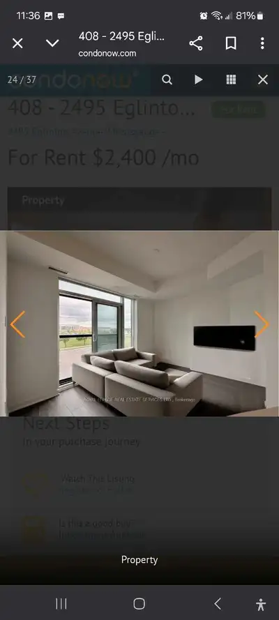 1 plus den condo immidiately available