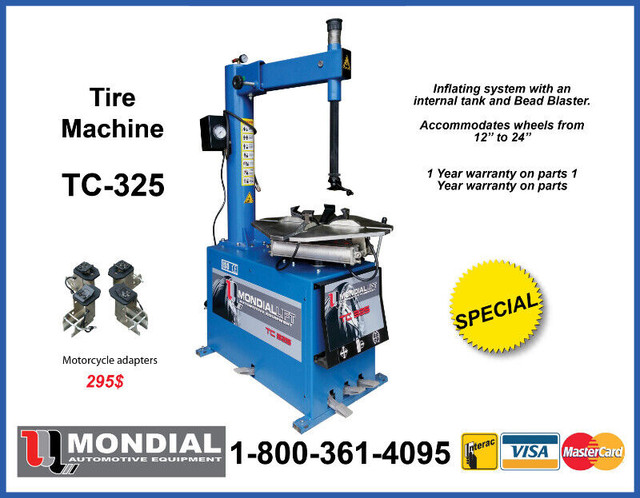 Semi Automatic Tire Changer TC-325 Tire Machine & Bead Blaster in Other in Sault Ste. Marie