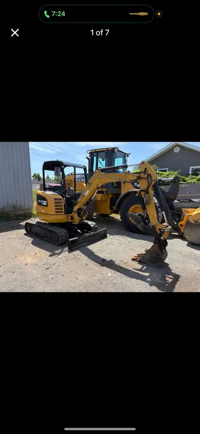 2019 Cat 302.7 2019 cat e302.7 excavator has thumb push blade two buckets in great shape only 2100 h...