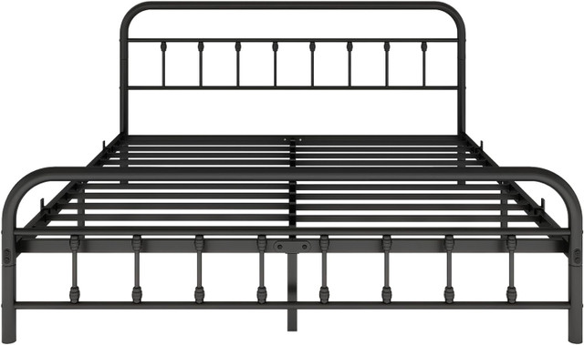 New DUMEE King Bed Frame w/ Headboard and Storage in Beds & Mattresses in City of Toronto - Image 4