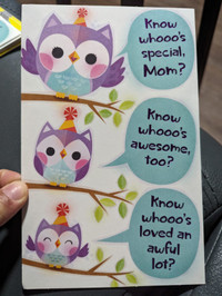 NEW Happy Birthday Mom Card w/envelope