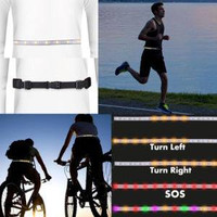 Rechargeable LED Belt Light with Remote SOS