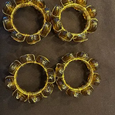 Kim Seybert Beaded Wire Napkin Rings, View more