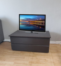 TV Table, Entertainment Unit with 2 Large Drawer